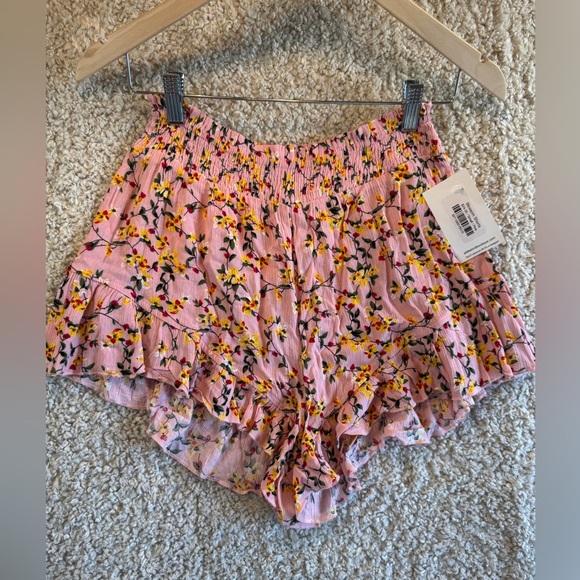 Pink Wildflower Shorts Flowy Boho | Small | NWT - Picture 2 of 5